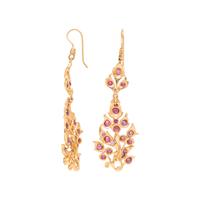 ROSE GOLD AND RUBY EARRINGS