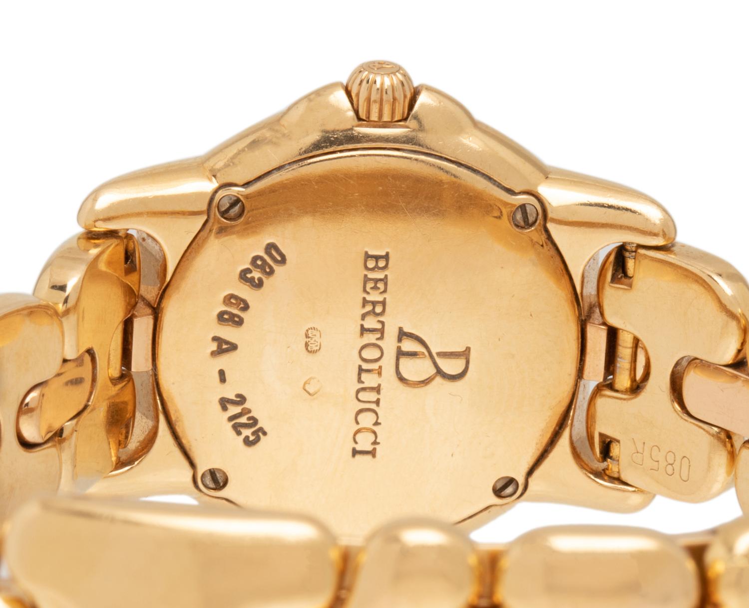 BERTOLUCCI, 18K YELLOW GOLD WRISTWATCH