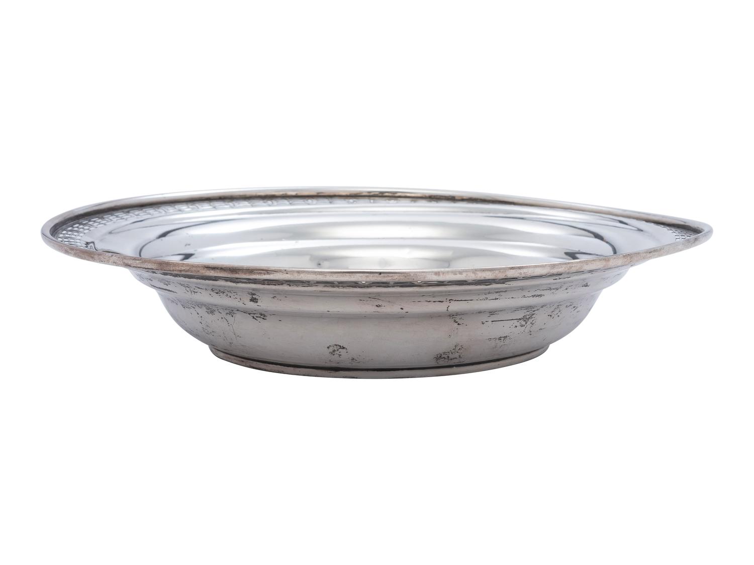 Six American Silver Serving Dishes and Trays