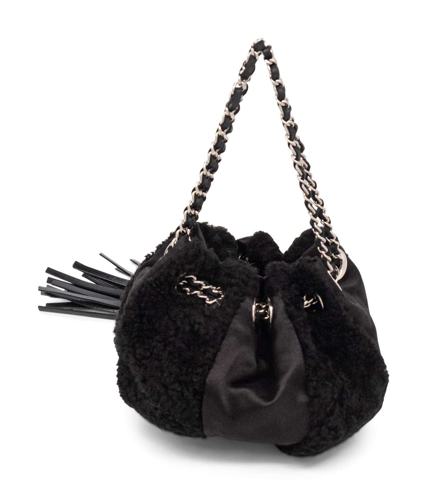 CHANEL, DRAWSTRING POUCH EVENING BAG