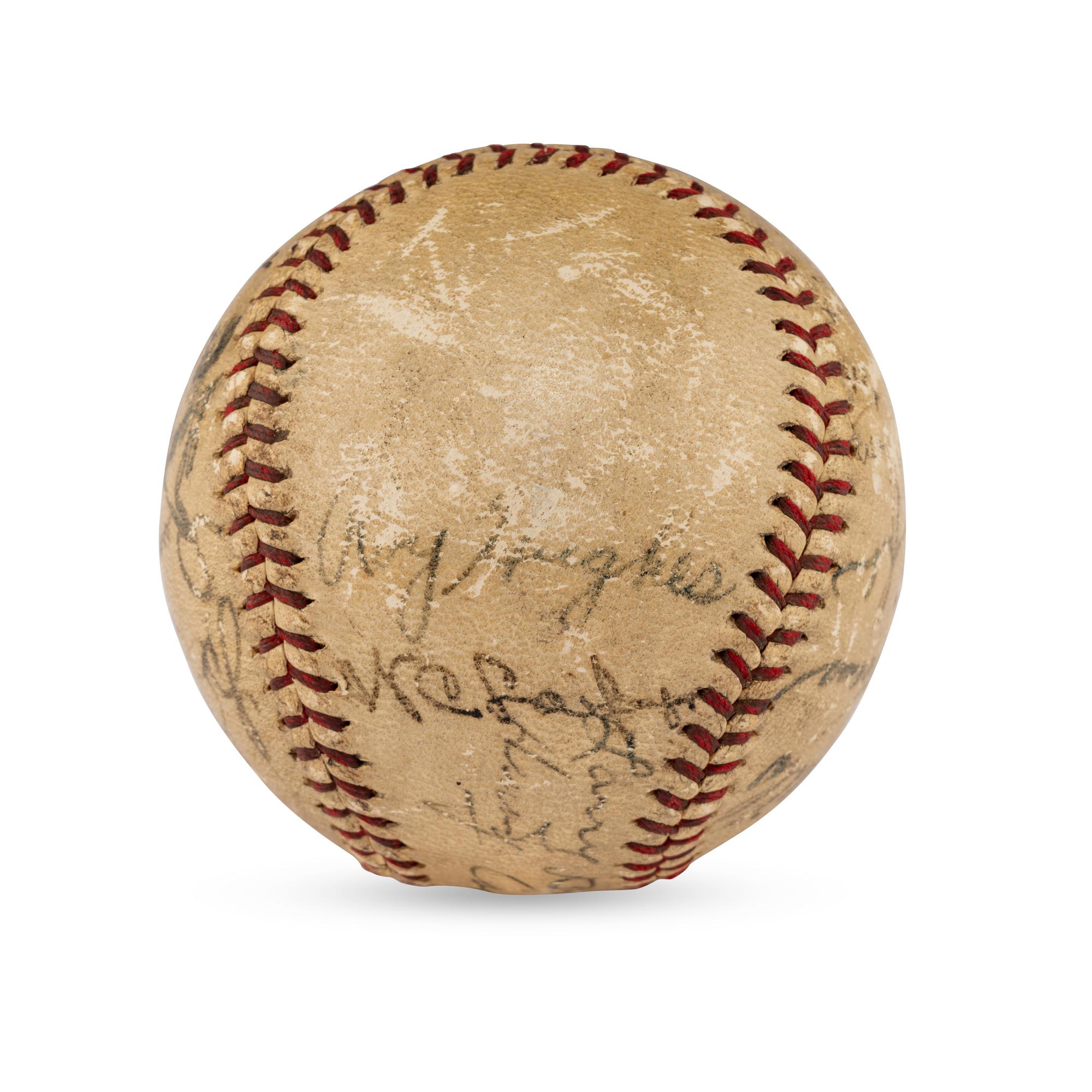 A 1938 St. Louis Browns Team Signed Autograph Baseball
