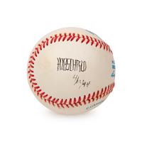 An Al Hirschfeld Signed Autograph Baseball (Beckett Authentication Services)