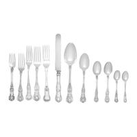 An Assembled Silver Kings Pattern Flatware Service