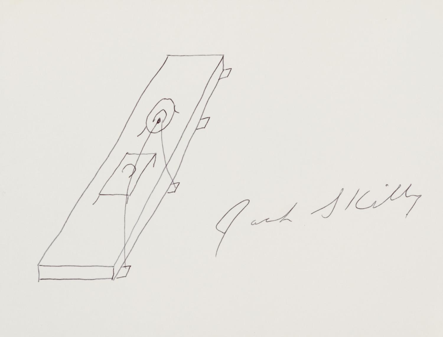 KILBY, Jack S. (1923-2005). Original drawing signed ("Jack S. Kilby").