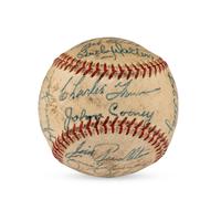 A 1953 Milwaukee Braves Team Signed Autograph Baseball