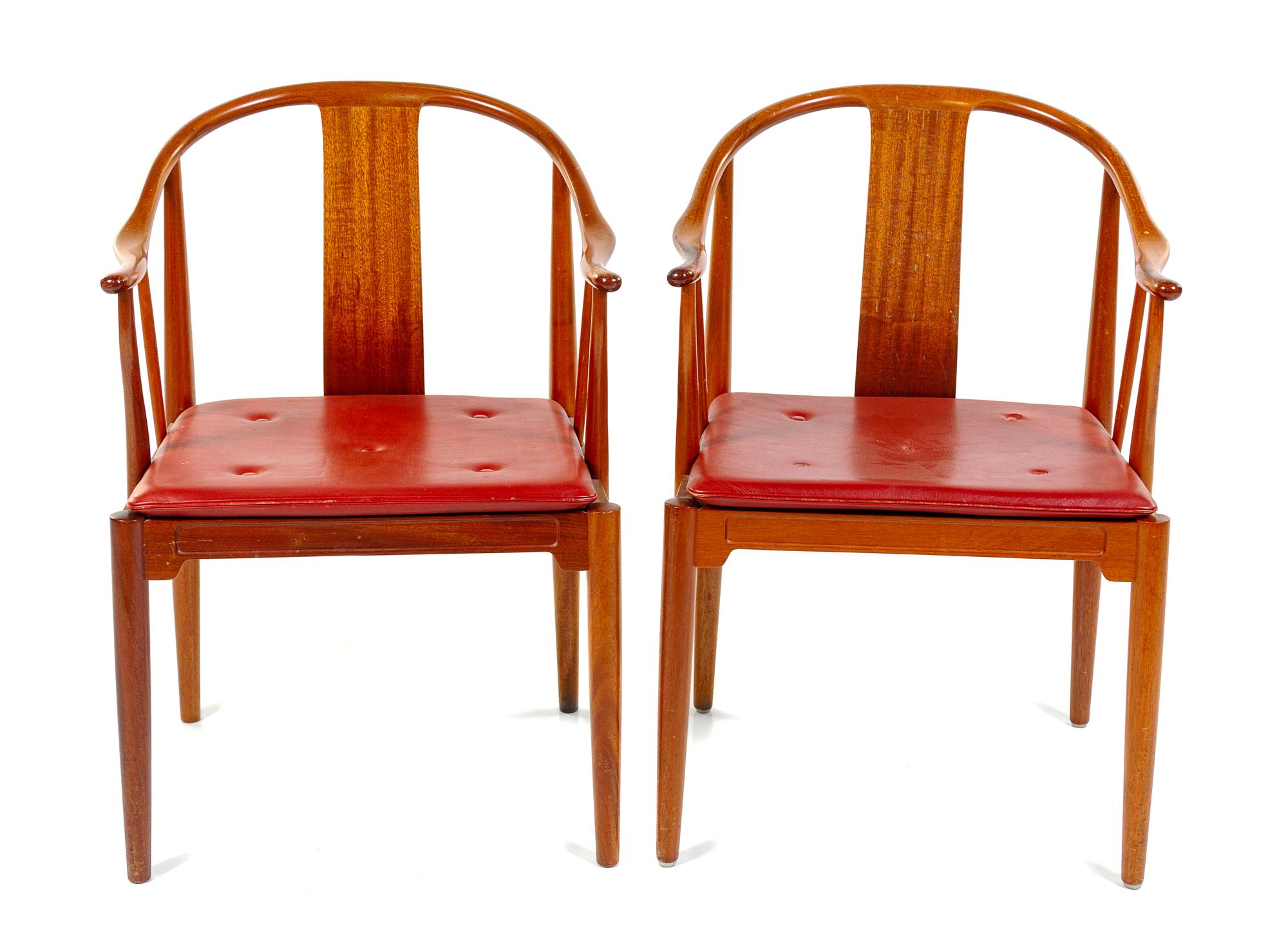 Hans J. Wegner, (Danish, 1914-2007), Fritz Hansen, c. 1966 a pair of Model FH4283 chairs