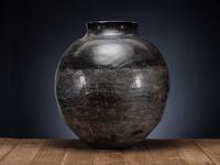 Massive Ohkay Owingeh Blackware Pottery Storage Jar