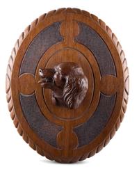 A Black Forest Carved Oak Plaque Height 19 1/2 inches. — 19THE CENTURY
