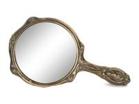 A Silver Hand Mirror and Hairbrush