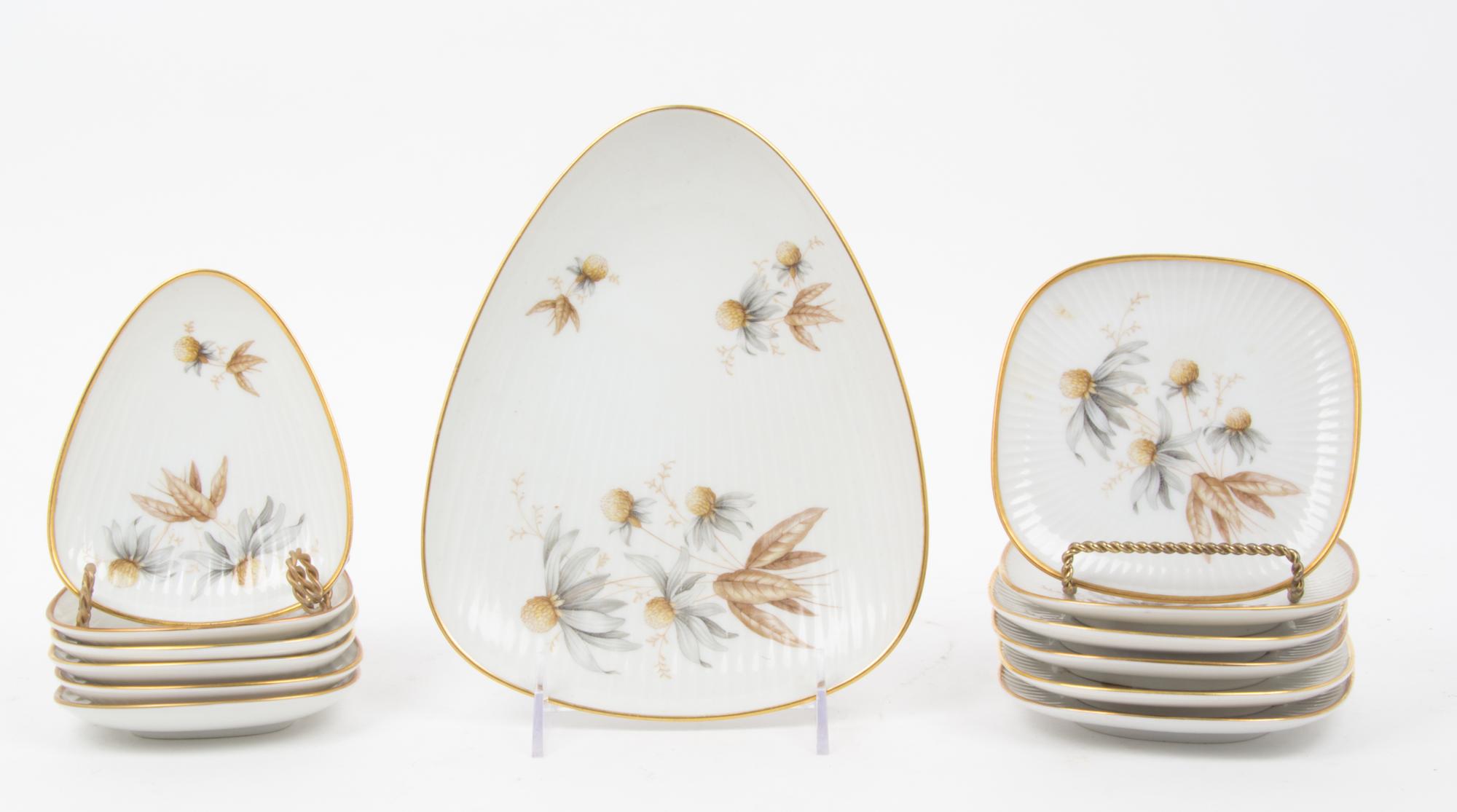 An Assembled Collection of Porcelain Table Articles Height of tallest 5 inches. — 20TH CENTURY