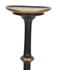 A Pair of Regency Style Painted and Parcel Gilt Tripod Stands