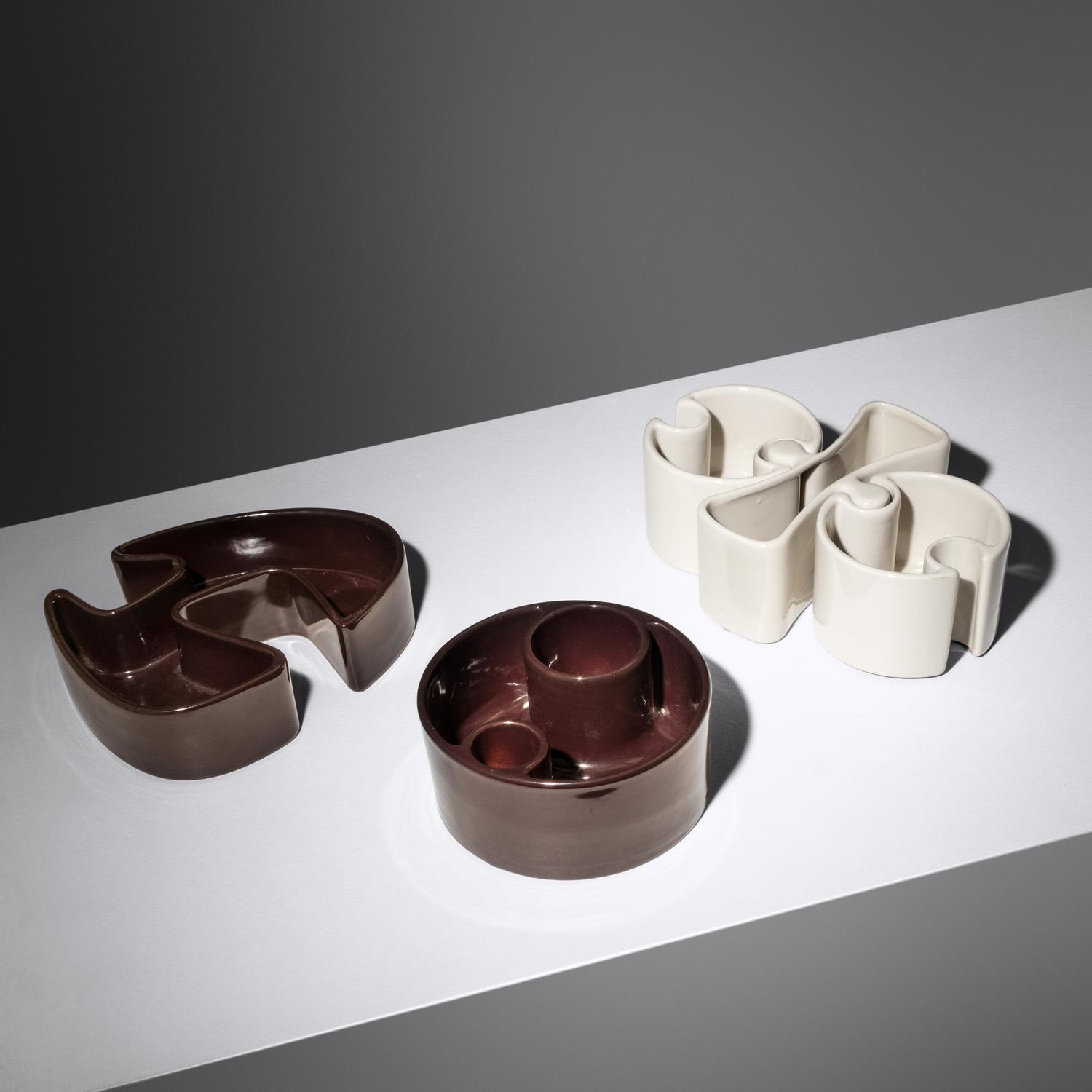 Collection of Five Vessels Fratelli Brambilla, Italy