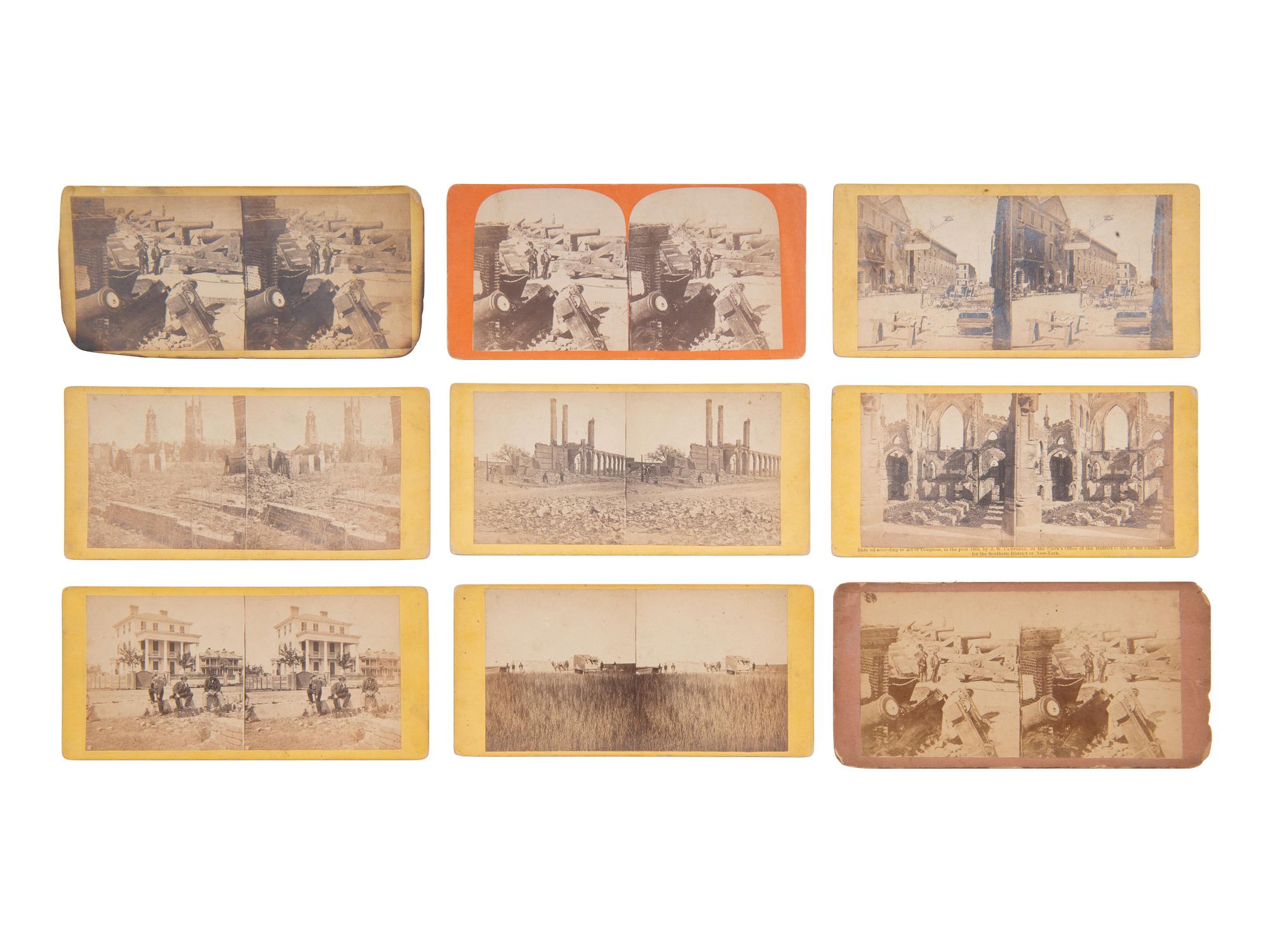 [CIVIL WAR]. 41 views of the destruction of Ft. Sumpter and around Charleston, SC.