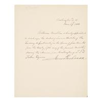 [Presidential] Buchanan, James. Manuscript document, signed
