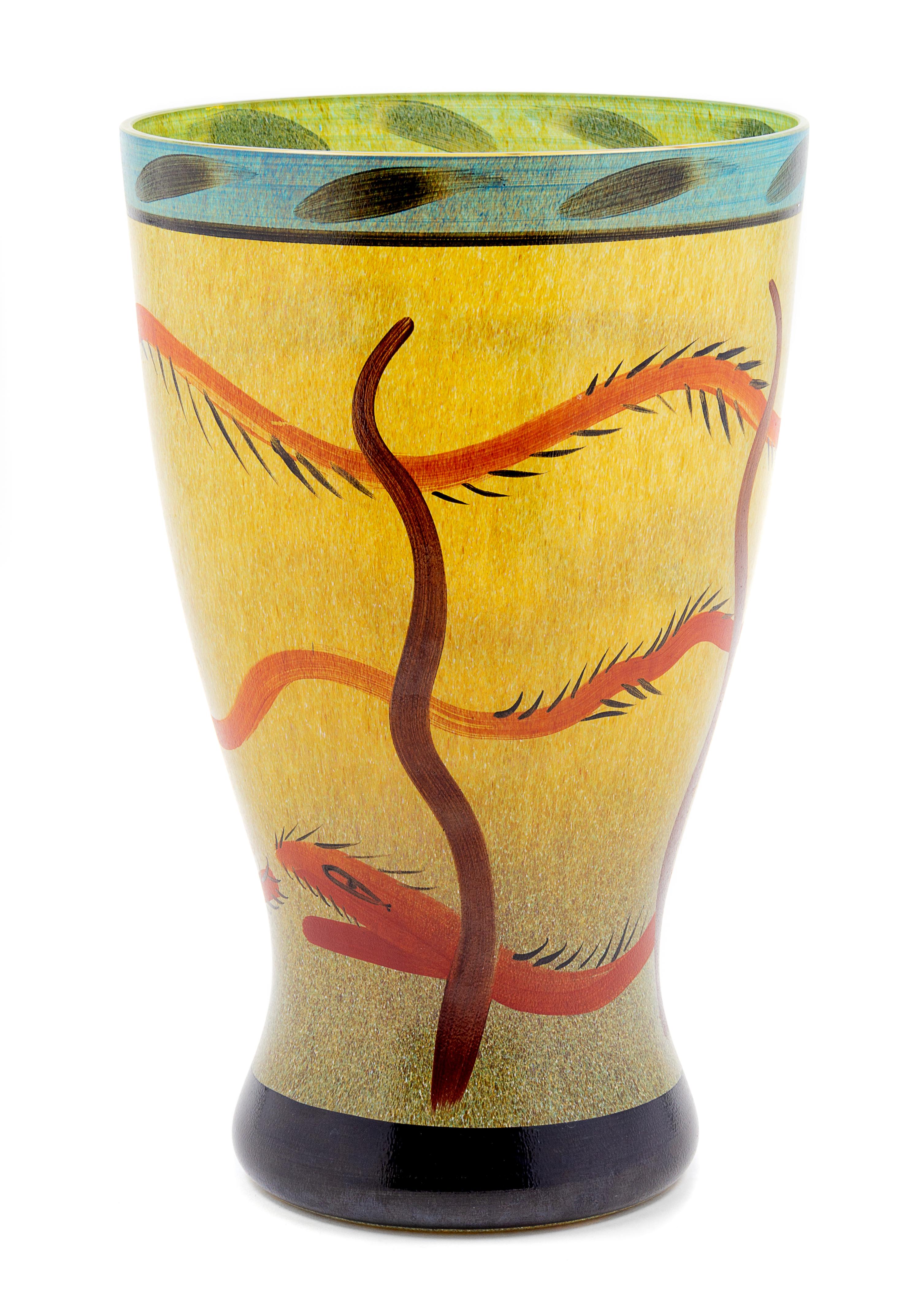 Ulrica Hydman-Vallien, (Swedish, 1938-2018), Vase Kosta Boda, Sweden