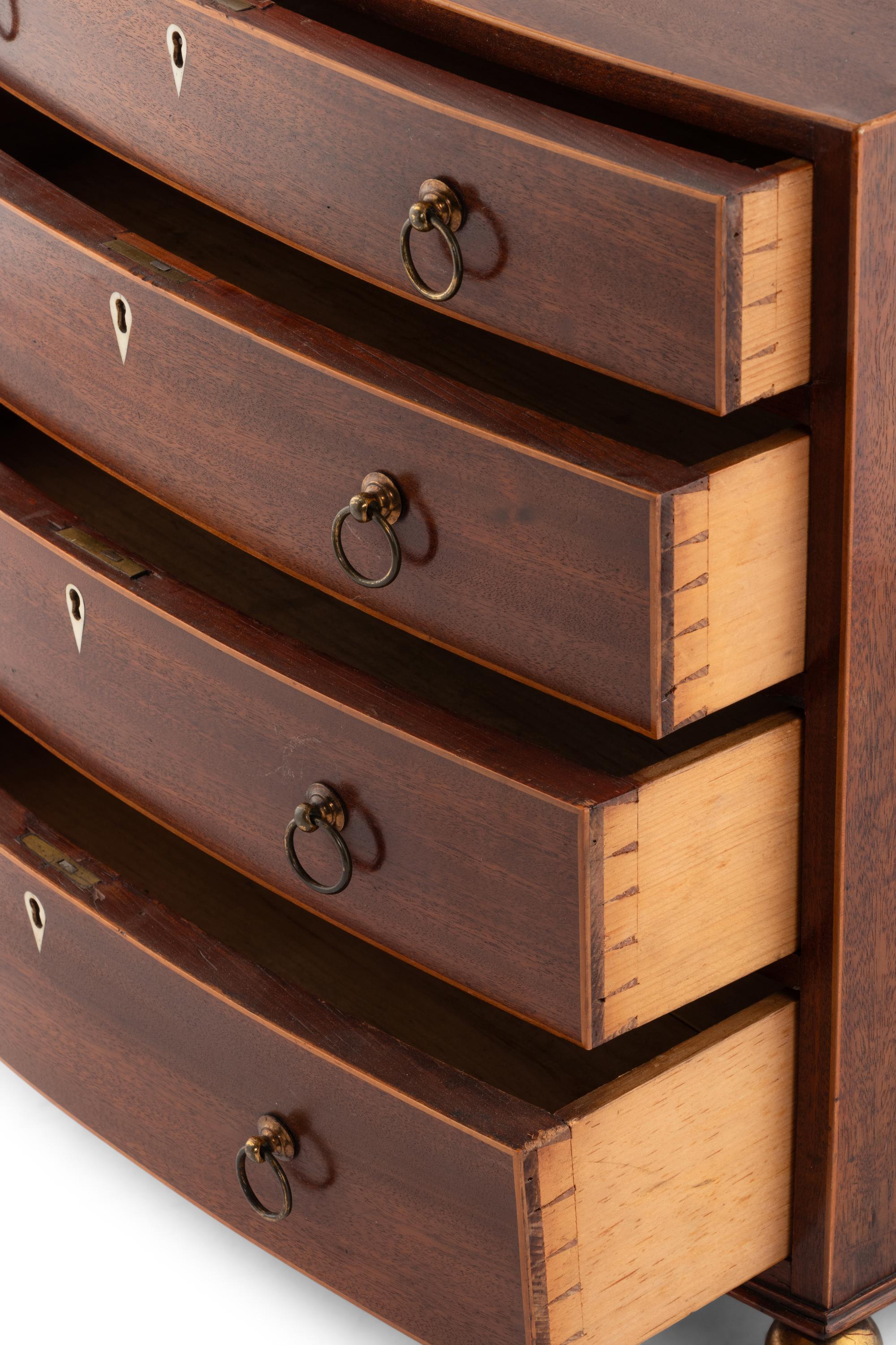 A George III Mahogany Diminutive Chest of Drawers