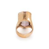 YELLOW GOLD AND TOURMALINE RING
