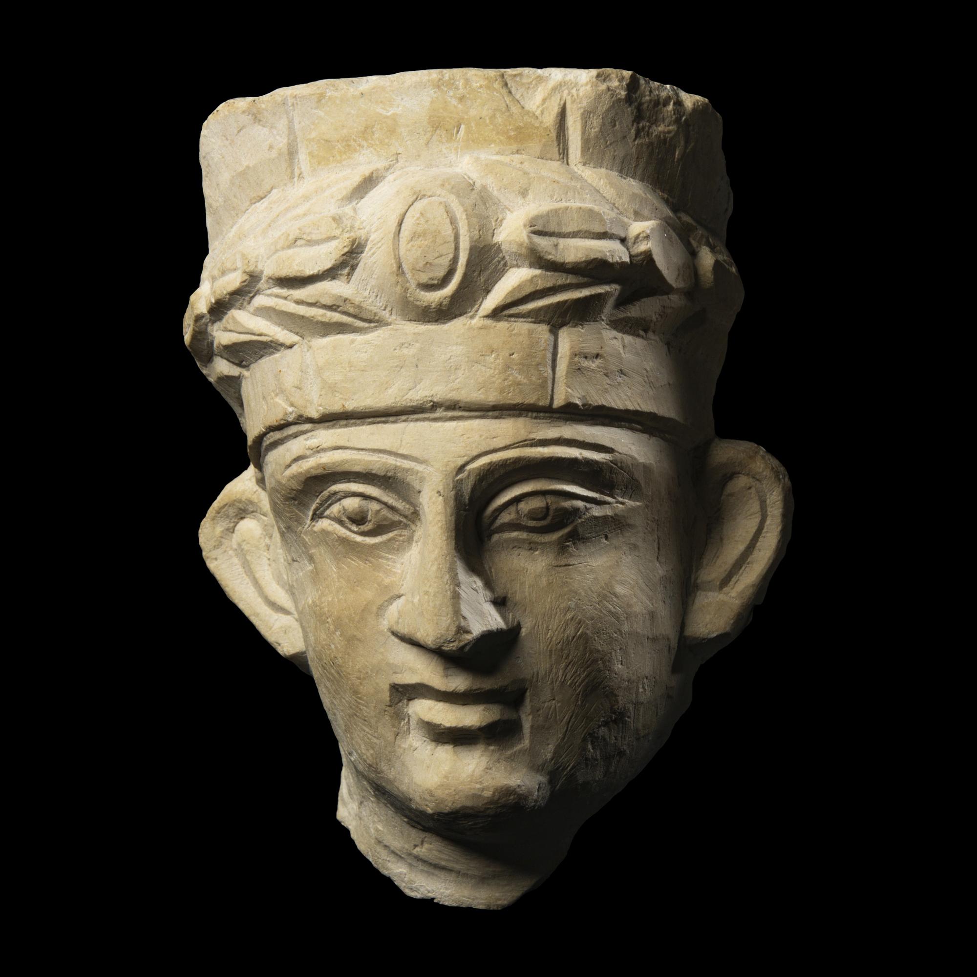 A Palmyrene Limestone Head of a Man