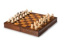 Inuit Carved Walrus Ivory Chess Set