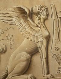 Three Neoclassical Painted Canvas Panels