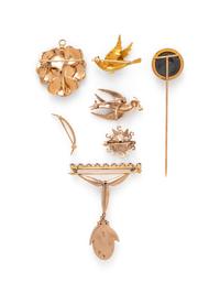 COLLECTION OF ANTIQUE BROOCHES