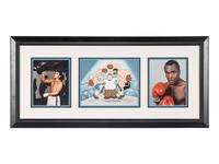 A Group of Boxing Champions Signed Autograph Items Including Muhammad Ali (Beckett Authentication Services Letter)