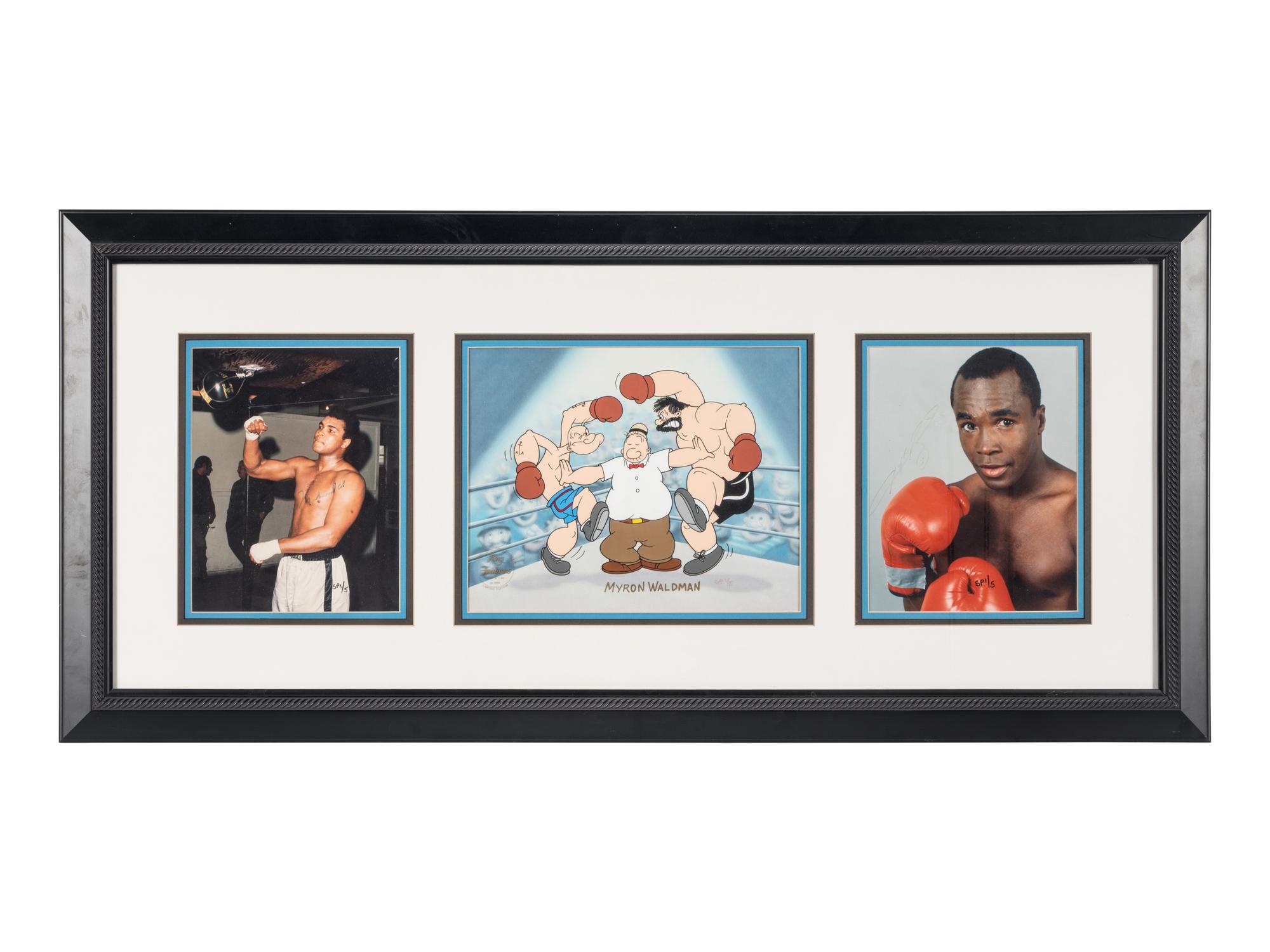 A Group of Boxing Champions Signed Autograph Items Including Muhammad Ali (Beckett Authentication Services Letter)