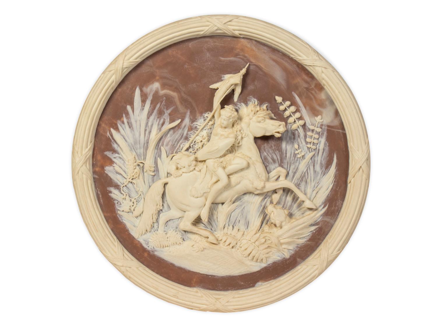 An Incolay Cameo Wall Plaque — 20TH CENTURY