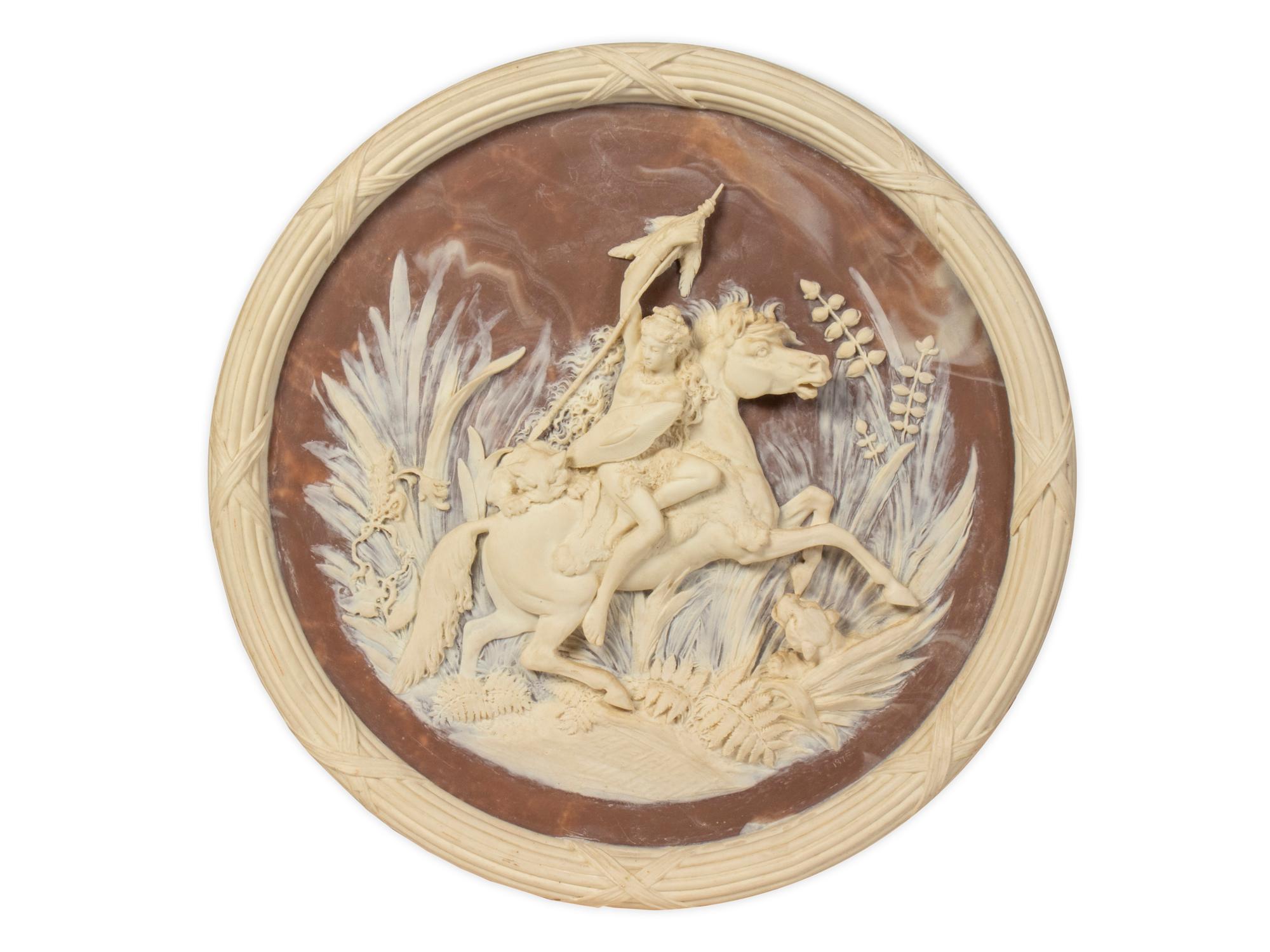 An Incolay Cameo Wall Plaque — 20TH CENTURY