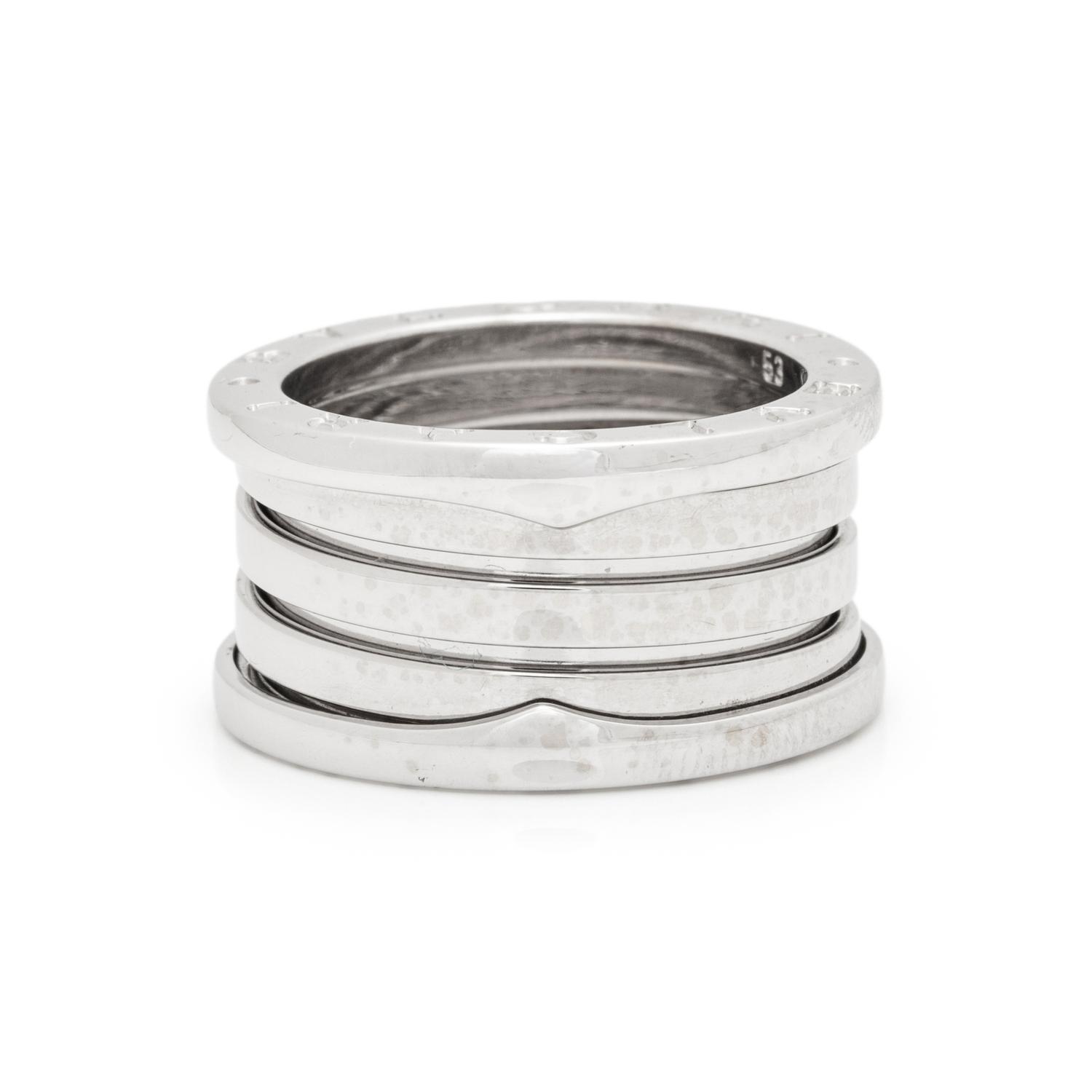 BULGARI, WHITE GOLD 'B.ZERO1' RING