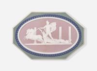 A Wedgwood Bert Bentley Four Color Jasperware Medallion, UK, 1920s