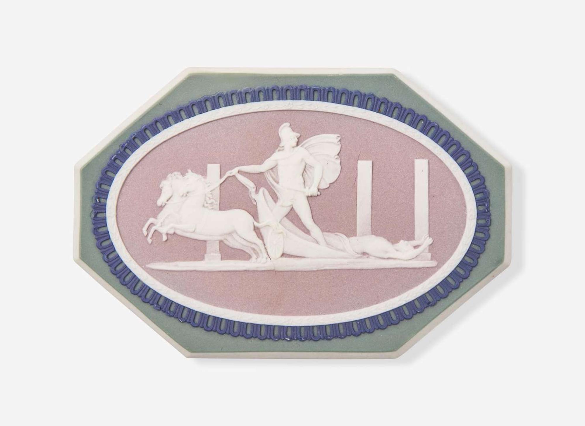 A Wedgwood Bert Bentley Four Color Jasperware Medallion, UK, 1920s