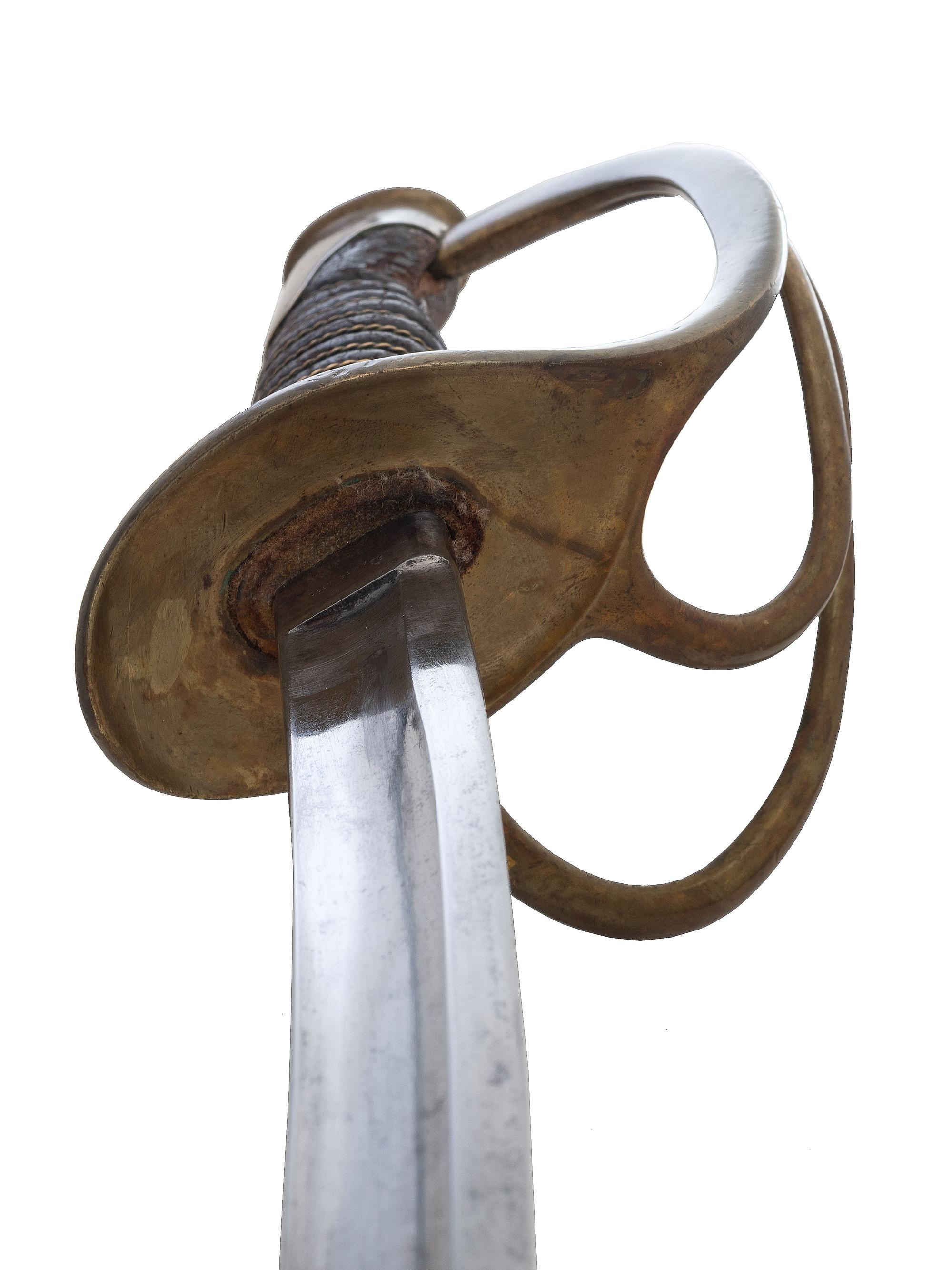 [CIVIL WAR]. US Model 1860 Light Cavalry saber. Manufactured by Ames, Chicopee, MA.
