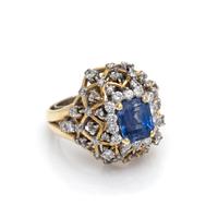 Sapphire and Diamond Ring