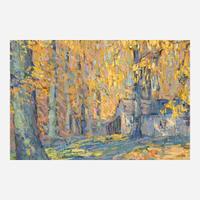 John Fulton Folinsbee (American, 1892–1972) Golden Afternoon (A Triptych)