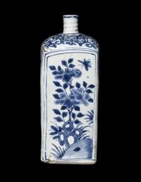 A Chinese Blue and White Porcelain Wine Bottle