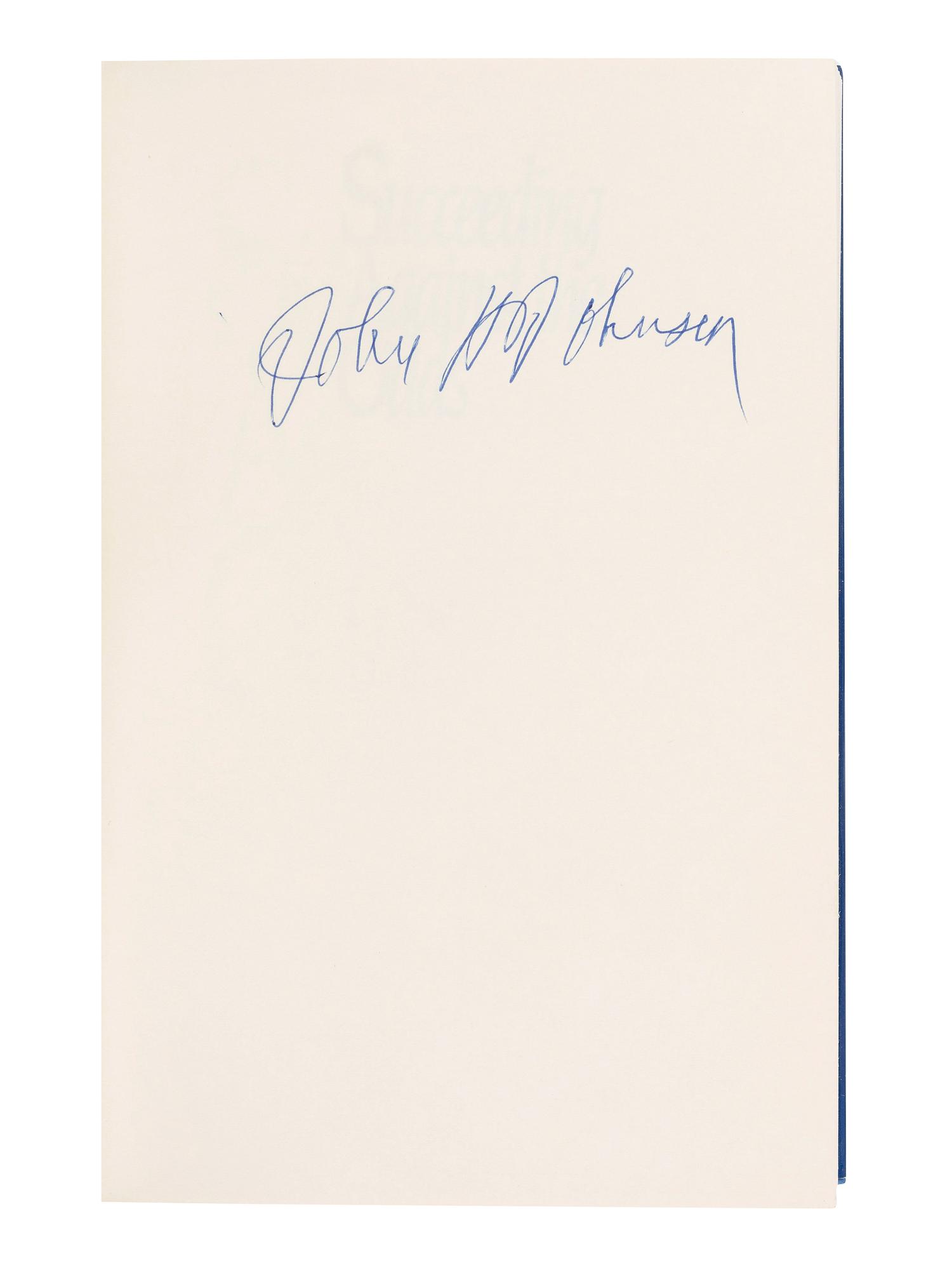 [WYATT, Addie (1924-2012), her copies]. JOHNSON, John H. (1918-2005). Succeeding Against the Odds. New York: Warner Books, 1989. Three copies, INSCRIBED AND SIGNED.