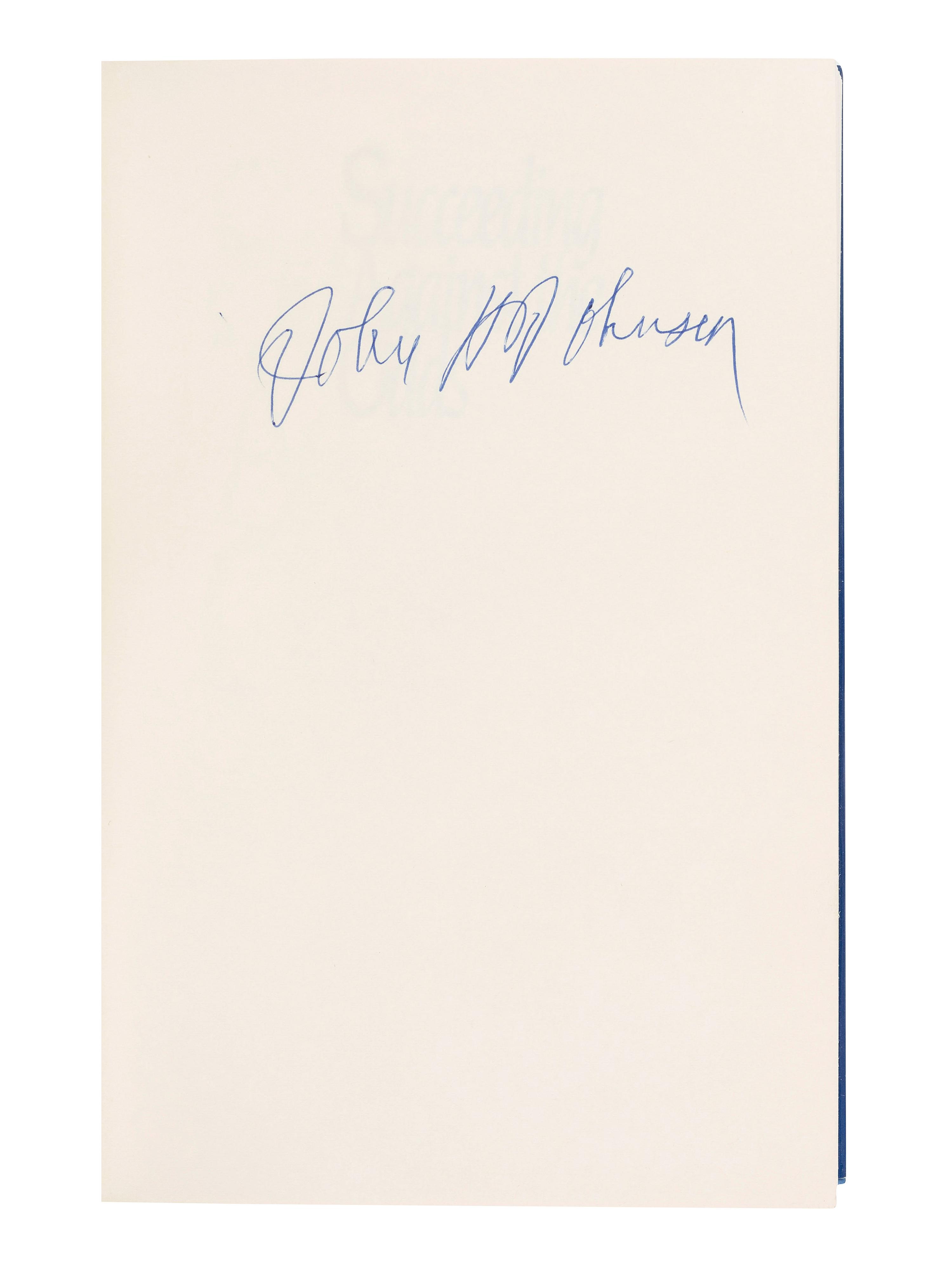 [WYATT, Addie (1924-2012), her copies]. JOHNSON, John H. (1918-2005). Succeeding Against the Odds. New York: Warner Books, 1989. Three copies, INSCRIBED AND SIGNED.
