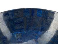 A Pair of Lapis Lazuli Bowls on Jeweled Filigree Bases