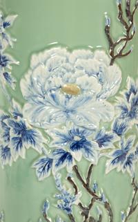 A Chinese Celadon Glazed Porcelain Umbrella Stand