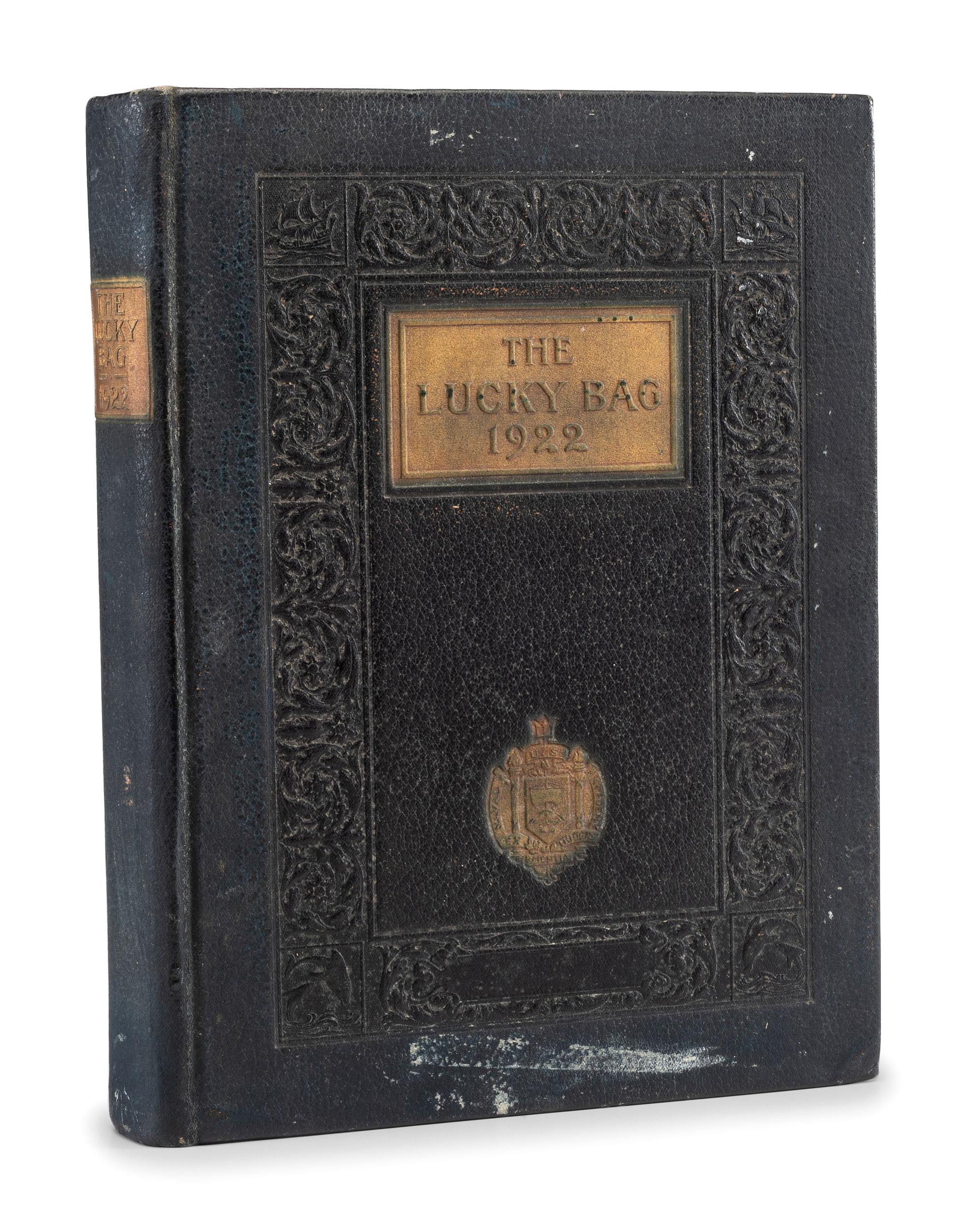 [WORLD WAR II]. The Lucky Bag 1922: the Annual of the Regiment of Midshipmen United States Naval Academy. Plus class pin from 1922, both belonging to R.W. Morse.