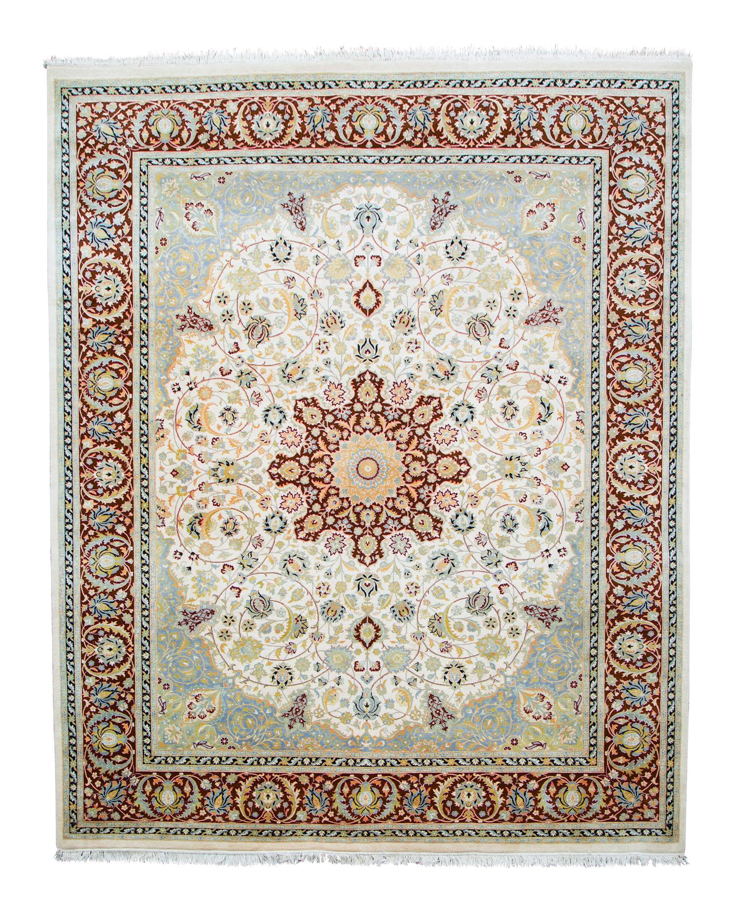 A Tabriz Design Wool Rug — 20TH CENTURY