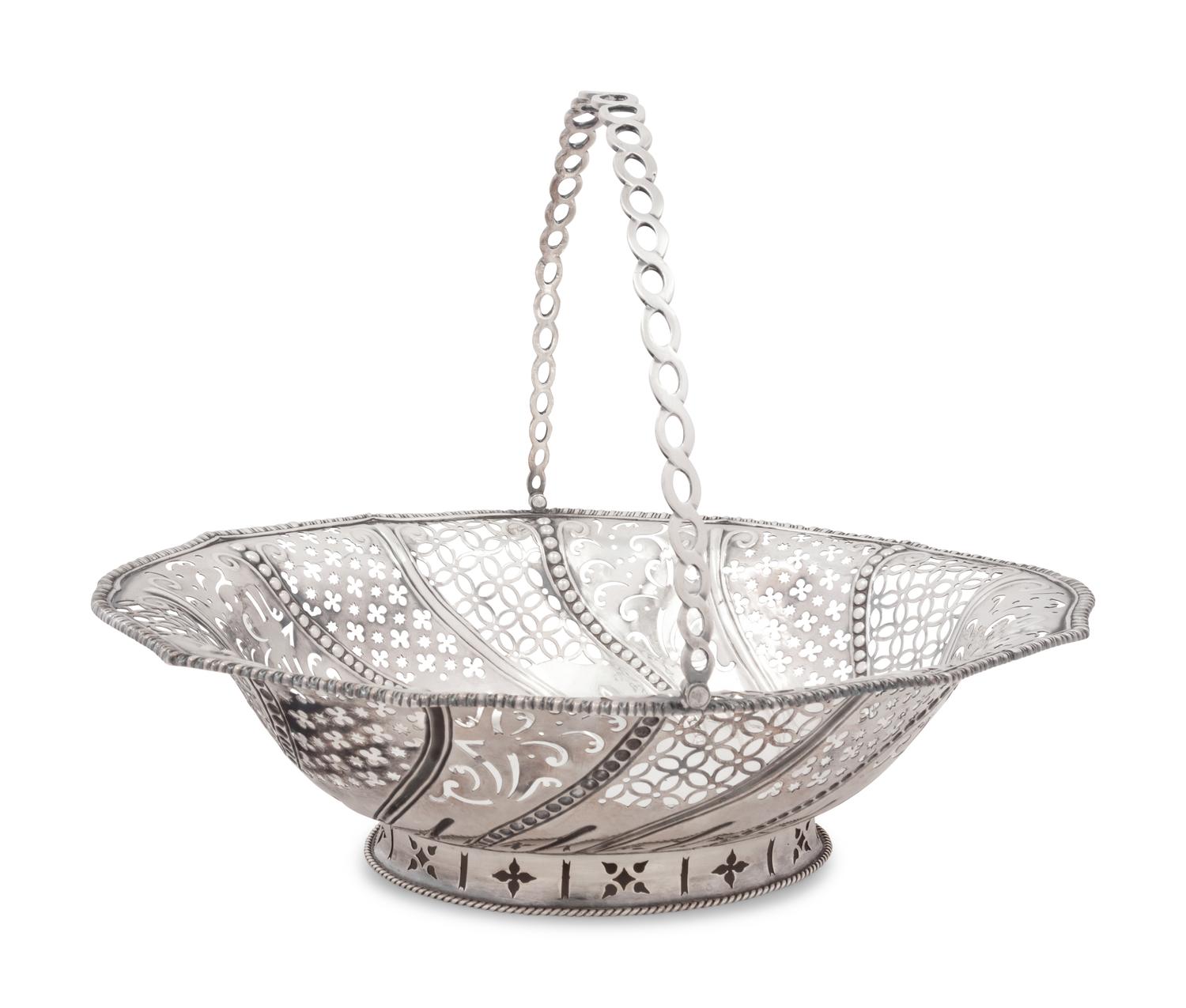 A George III Silver Centerpiece Basket