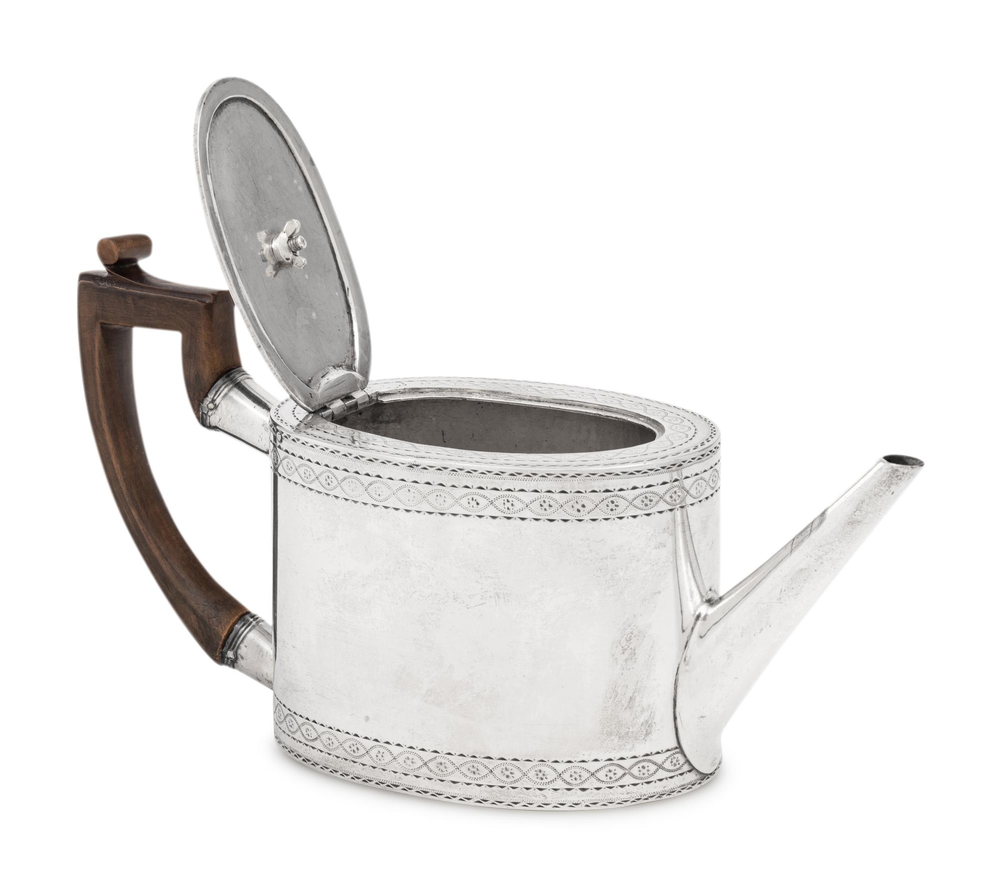 An Irish George III Silver Teapot