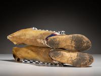 Apache Beaded Hide Leggings and Moccasins