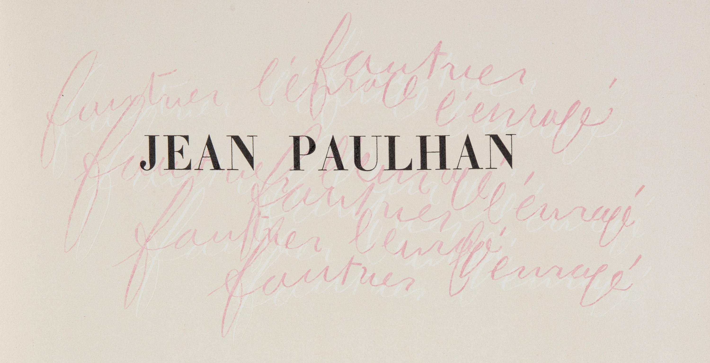 [FAUTRIER, Jean and Jean Paulhan]
