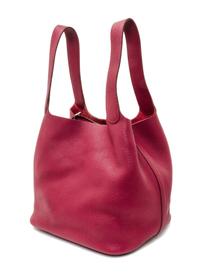 An Hermes Rubis Taurillon Clemence Picotin Lock GM Handbag, 10.5" x 10.5" x 8.5".