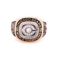 A Rare Jostens 1985 Chicago Bears Super Bowl XX Championship Salesman Sample Ring Crafted to William "The Refrigerator" Perry's Size With Original Presentation Box