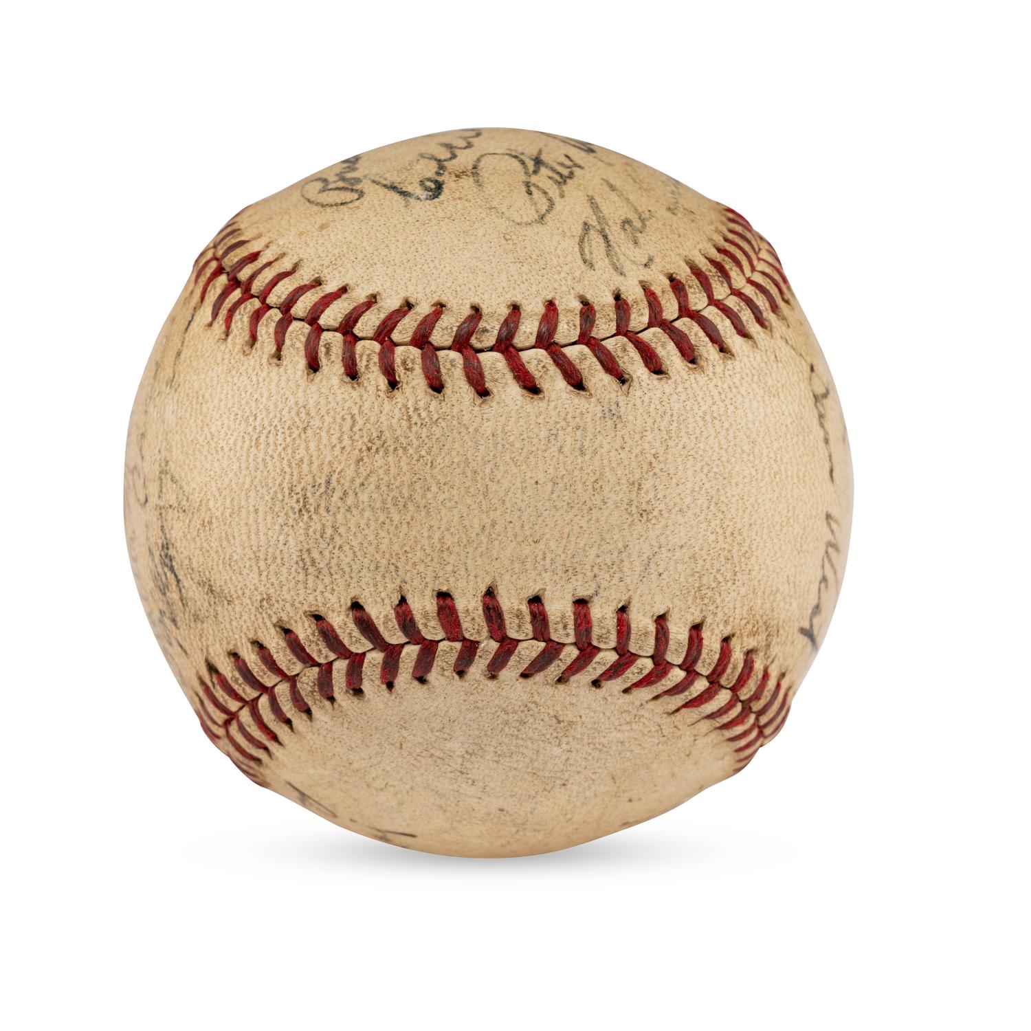 A 1939 Washington Senators Team Signed Autograph Baseball