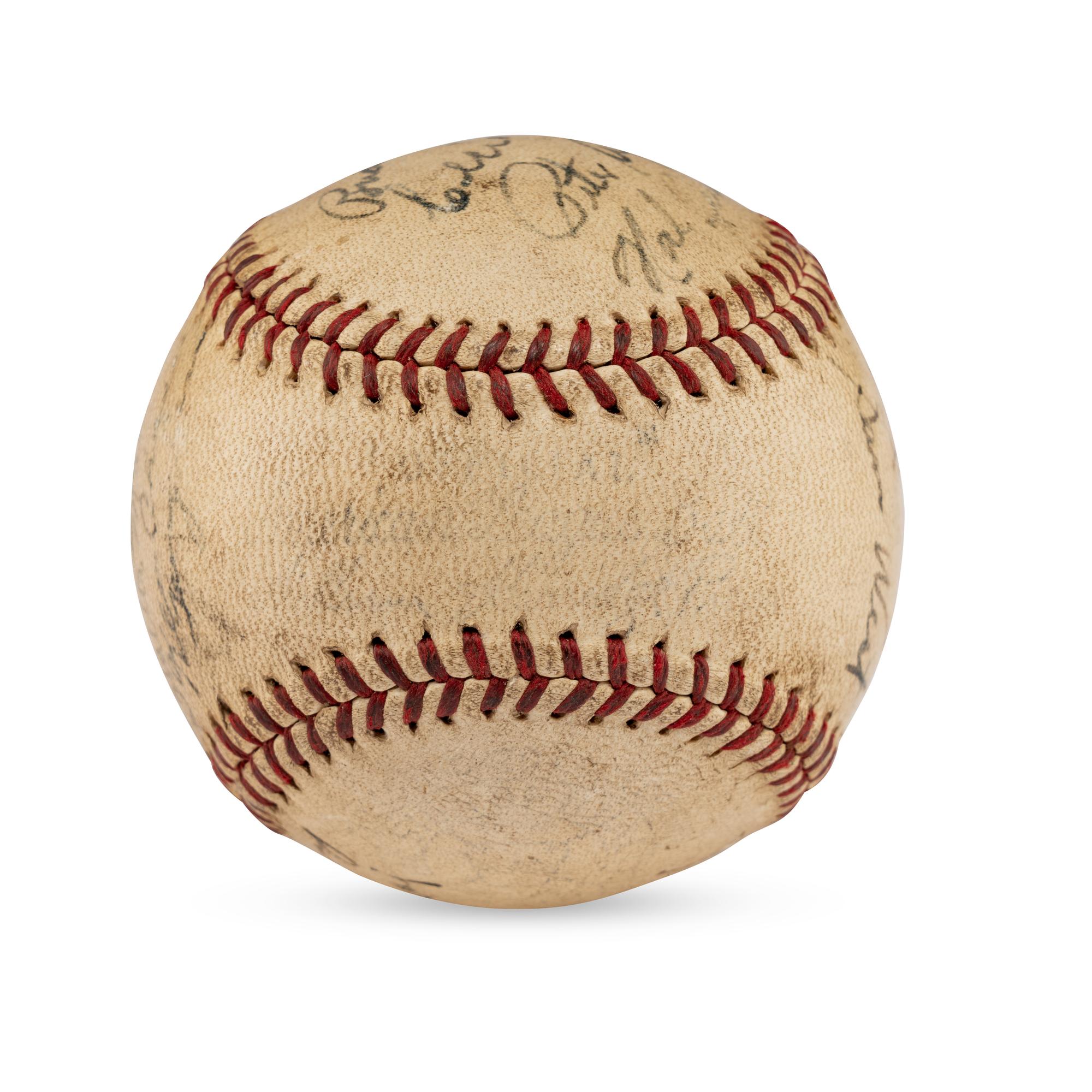 A 1939 Washington Senators Team Signed Autograph Baseball